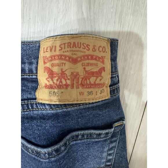 mens levis 505 jeans 36 x 30 - Picture 6 of 8